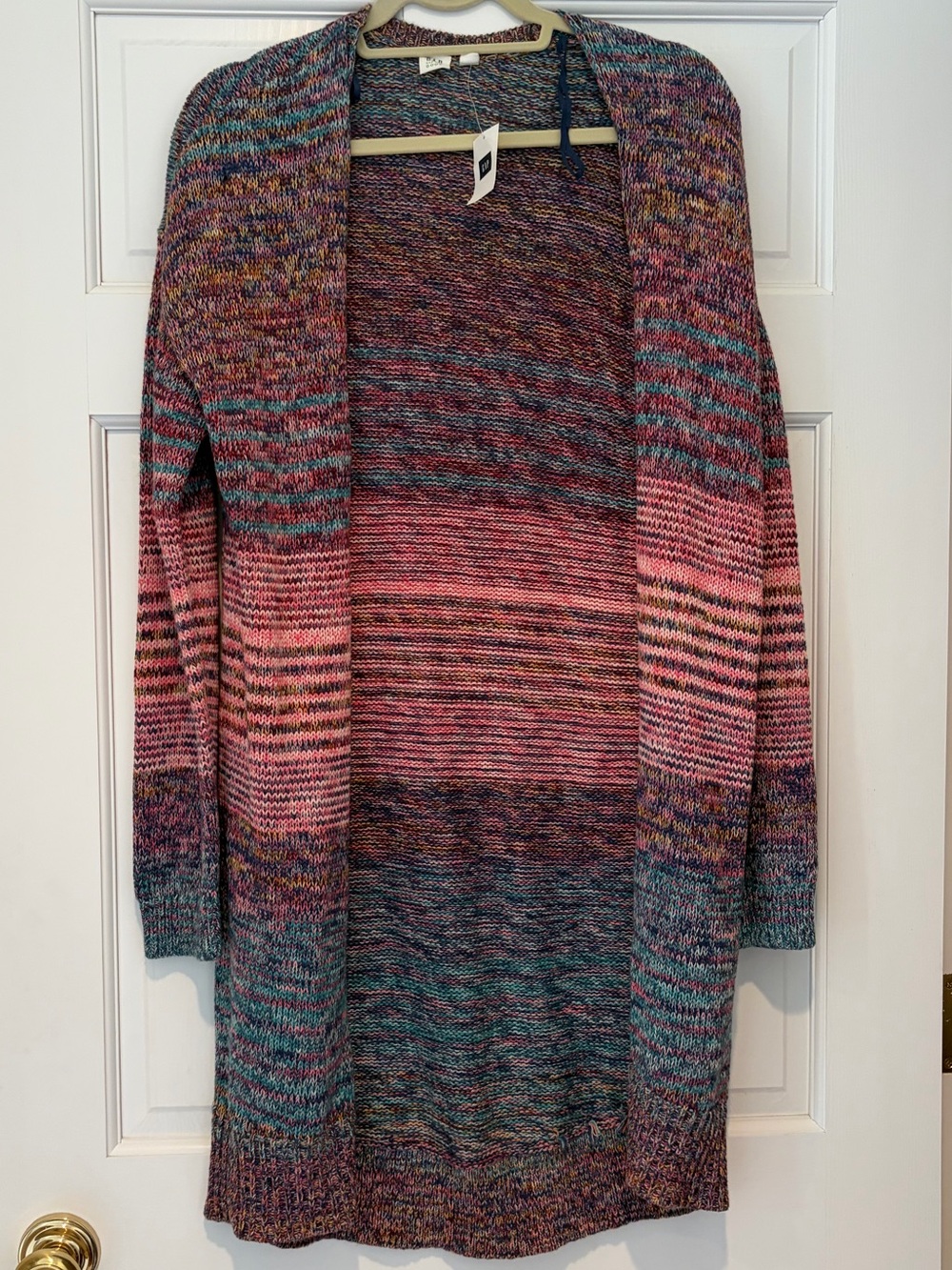 NWT Gap Women's Marled Stripe Open-Front Cardigan - Picture 4 of 9